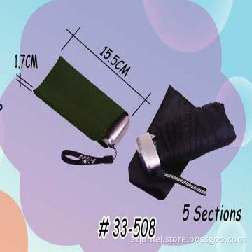 5 section super flat umbrella
